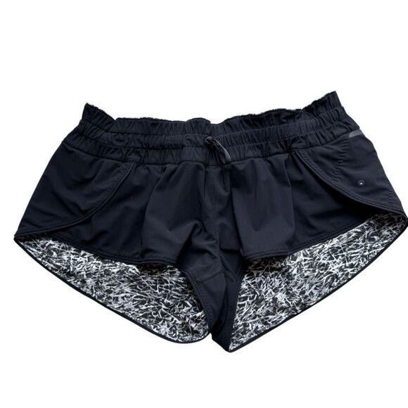 Lululemon Reversible Surf Short II Mini In Ripple White Seal Grey/Black Size 10 - Picture 7 of 12